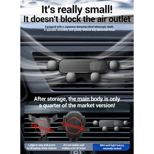 Mini soporte giratorio de 360 grados para salpicadero, soporte Universal para ventilación de aire de coche, soporte para teléfono para todos los teléfonos inteligentes, cuna de coche de agarre fuerte - Product Image 2