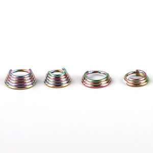 Anillo Nasal de Acero Inoxidable 316L de Cinco Capas Sin Costuras para Perforaciones de Septum y Cartílago |   Joyería Corporal Color Oro Rosa Arcoíris - Product Image 5