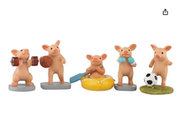 Statuette de cochon miniature en résine, décoration d'intérieur, décoration de bureau [Pig Sports], artisanat en résine