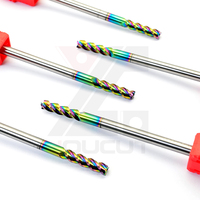 Foret hélicoïdal en carbure monobloc coloré avec revêtement DLC pour perçage haute vitesse CNC de l'aluminium et du cuivre, longue durée de vie 3D/5D, OEM HRC55