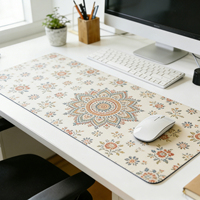Grand tapis de souris personnalisé en caoutchouc imprimé TTX, tapis de souris personnalisé de haute qualité avec motif de fille d'anime, tapis de souris extensible avec bord de verrouillage
