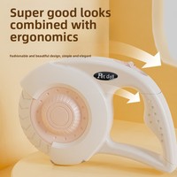 Laisse de traction rétractable automatique portable pour chiens, chats et petits animaux, en ABS durable, avec poignée ergonomique pour soulager la pression sur la main