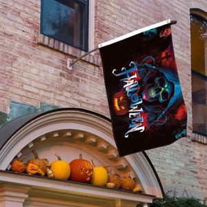 ธงแนวตั้งธีมฮาโลวีนโพลีเอสเตอร์คุณภาพสูง ธงพื้นหลังแนววินเทจสุดหลอน - Product Image 5