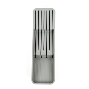 Boîte de rangement pour couteaux de cuisine, 10 compartiments en plastique, support pour couteaux à utiliser dans un tiroir - Product Image 5