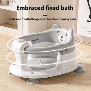 Portatile in plastica per bambini seggiolino da bagno per neonati seggiolino da bagno per neonati e neonati sedia da bagno con ventose per neonati - Product Image 5