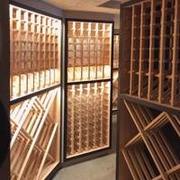 Range-bouteilles empilable en bois massif, modulaire, grande capacité, pour bar, restaurant, magasin de vins