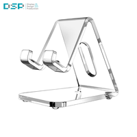 DSP Vietnam usine Transparent acrylique bureau design créatif support de téléphone portable