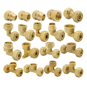 PN16 25MM 3/4 inci PEX Adaptor perempuan OEM pemipaan kuningan sekrup fiting Kompresi Pria pipa ulir tekanan tinggi MDT DN25 - Product Image 4