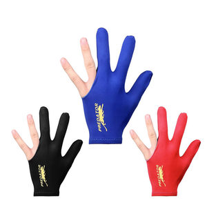 Gants de billard à trois doigts, gants de préhension pour queue de billard, logo personnalisé, couvre-mains en néoprène pour l'entraînement au snooker - Product Image 1