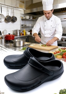 <span class=keywords><strong>Chaussures</strong></span> de travail antidérapantes, résistantes à l'huile et à l'eau, légères, sans lacets, <span class=keywords><strong>pour</strong></span> hommes et femmes, en EVA noir, <span class=keywords><strong>pour</strong></span> la cuisine, l'hôtel, l'hôpital, le laboratoire - Product Image 6