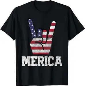 Merica - Patriotischer USA Eagle Of Freedom T-Shirt Druck auf Bestellung 4. Juli T-Shirt Großhandel Sommer Sublimations-Baumwollhemd