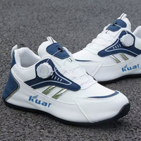 Chaussures de sport décontractées pour hommes de grande taille, semelle souple et confortable, dessus en cuir, chaussures de marche