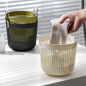 New <strong>Popular</strong> Pattern <strong>Laundry</strong> <strong>Basket</strong> Dirty Clothes <strong>Plastic</strong> Storage <strong>Basket</strong> with Handles 3sizes - Product Image 6