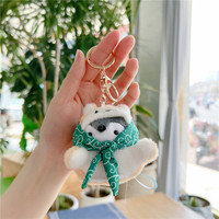 Sac bandoulière le plus vendu avec porte-clés en peluche pingouin endormi, cadeau, sac pendentif pour la vente en gros