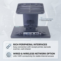 Terminal de point de vente tout-en-un avec écran tactile Android 14 pouces, prix d'usine, système de caisse enregistreuse pour restaurant