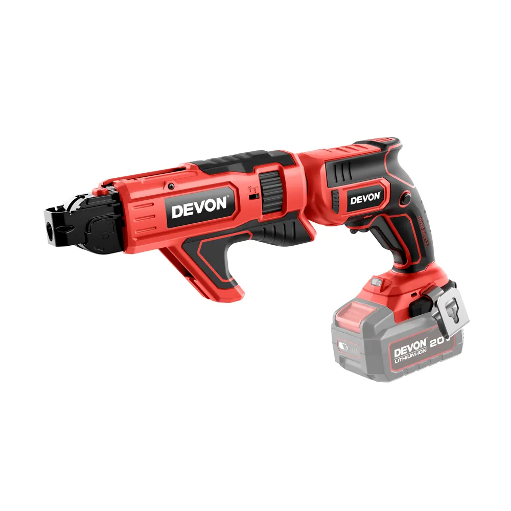 DEVON 5615 High Quality Service 20v Lithium-ion Brushless Collated Cordless Drywall Screwdriver only tool