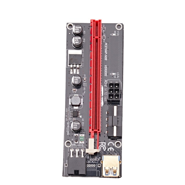 DYD 009S PCI-E Riser Card New Version 009 GPU Powered 1X to 16X Graphics Extension PCB & PCBA Product