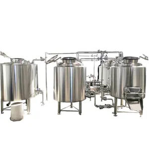 Minimáquina de elaboración de cerveza para el hogar, sistema de cervecería de 100L y 200L