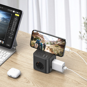 USB Surge Protector Power Strip With 3 Multi Outlets and 2 USB 2C Charging Ports Power Cube <strong>Extension</strong> <strong>Socket</strong> Power <strong>Bar</strong> - Product Image 3