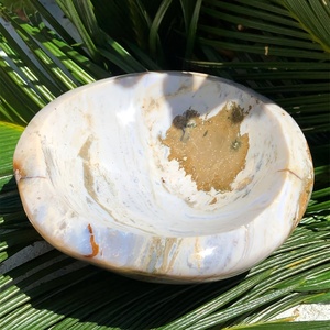 Vente en gros de petits bols sculptés en jaspe océanique, style bohème naturel, pierre de guérison en cristal pour la décoration intérieure et les cadeaux - Product Image 4