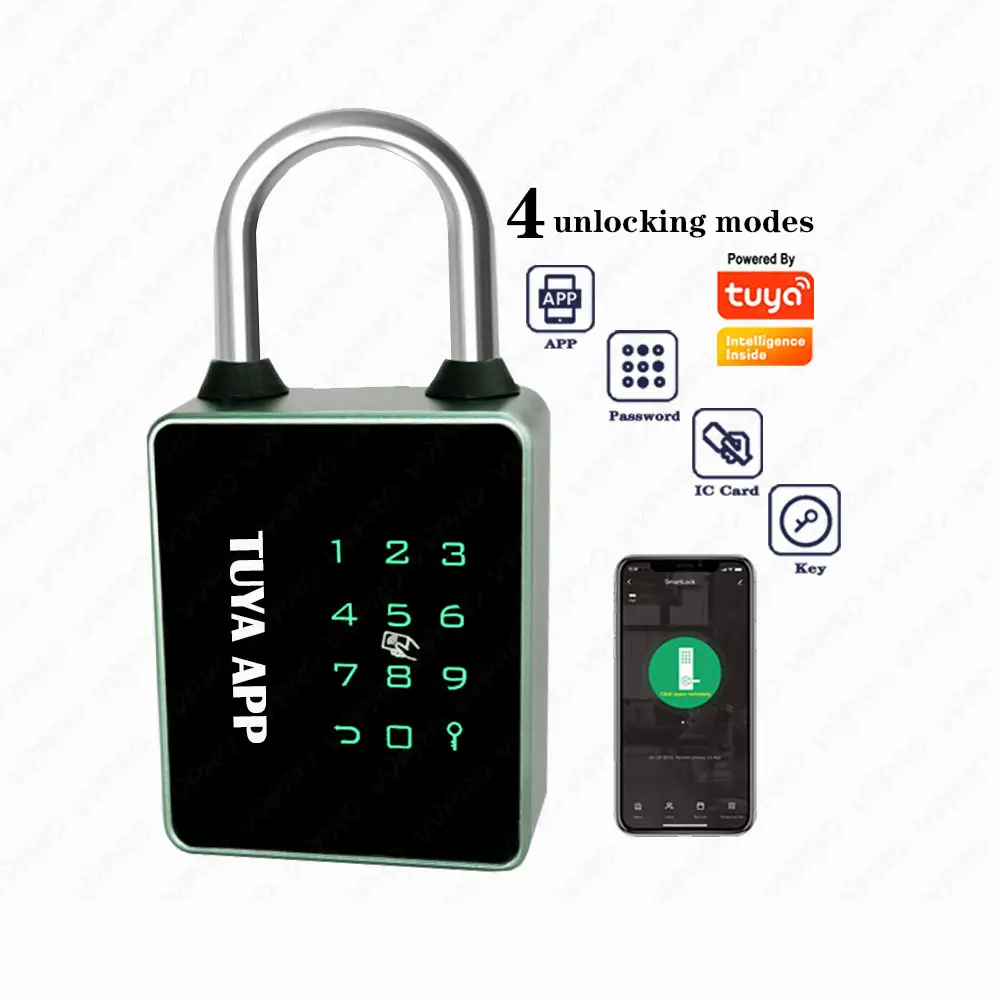 TUYA App Security Kombination NFC Vorhänge schloss Vorhänge schlösser und Schlüssel in Bulk Smart Vorhänge schloss T55C