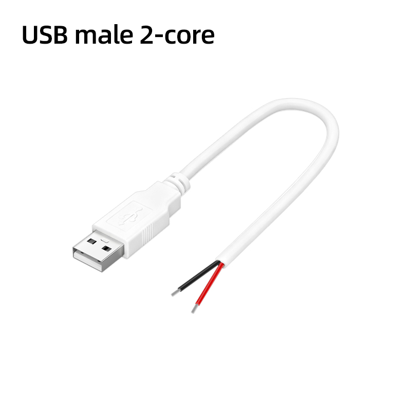 USB mâle blanc 2 broches