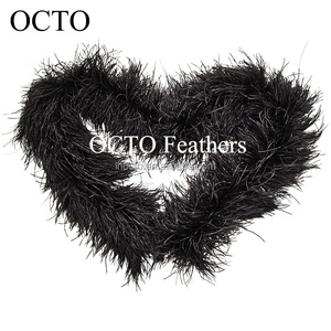 Trang Phục Tiệc Cưới <span class=keywords><strong>Couture</strong></span> 8 ply may lông TRIM Fluffy mềm đà điểu lông BOA - Product Image 3