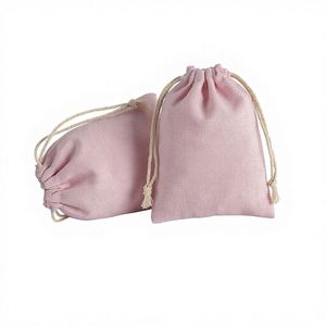 Bolsa de Franela de Algodón con Cordón, Bolsa de Almacenamiento, Bolsa para Empaque de Joyería, Estilo Minimalista, Logotipo Impreso, Venta al Por Mayor de Fábrica - Product Image 1