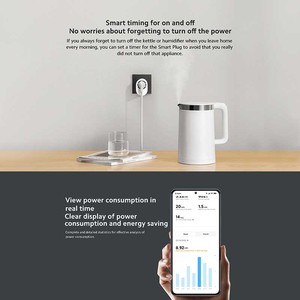 Enchufe Inteligente Xiaomi 2 EU Wi-Fi, Enchufe Universal con Control Remoto, Asistente de Voz, Plástico Blanco - Product Image 3