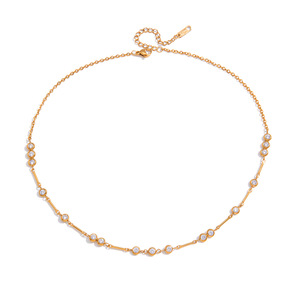 Collar de Acero de Titanio con Cruz de Circonio, Colgante Geométrico para Mujer, Joyería para Uso Diario - Product Image 5