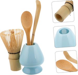 Wholesale <b>Whisk</b> Bamboo Custom Logo 3 Pcs Mini Gift Making Tool 3 in 1 Matcha Set With Logo Packaging Matcha Set - Product Image 4
