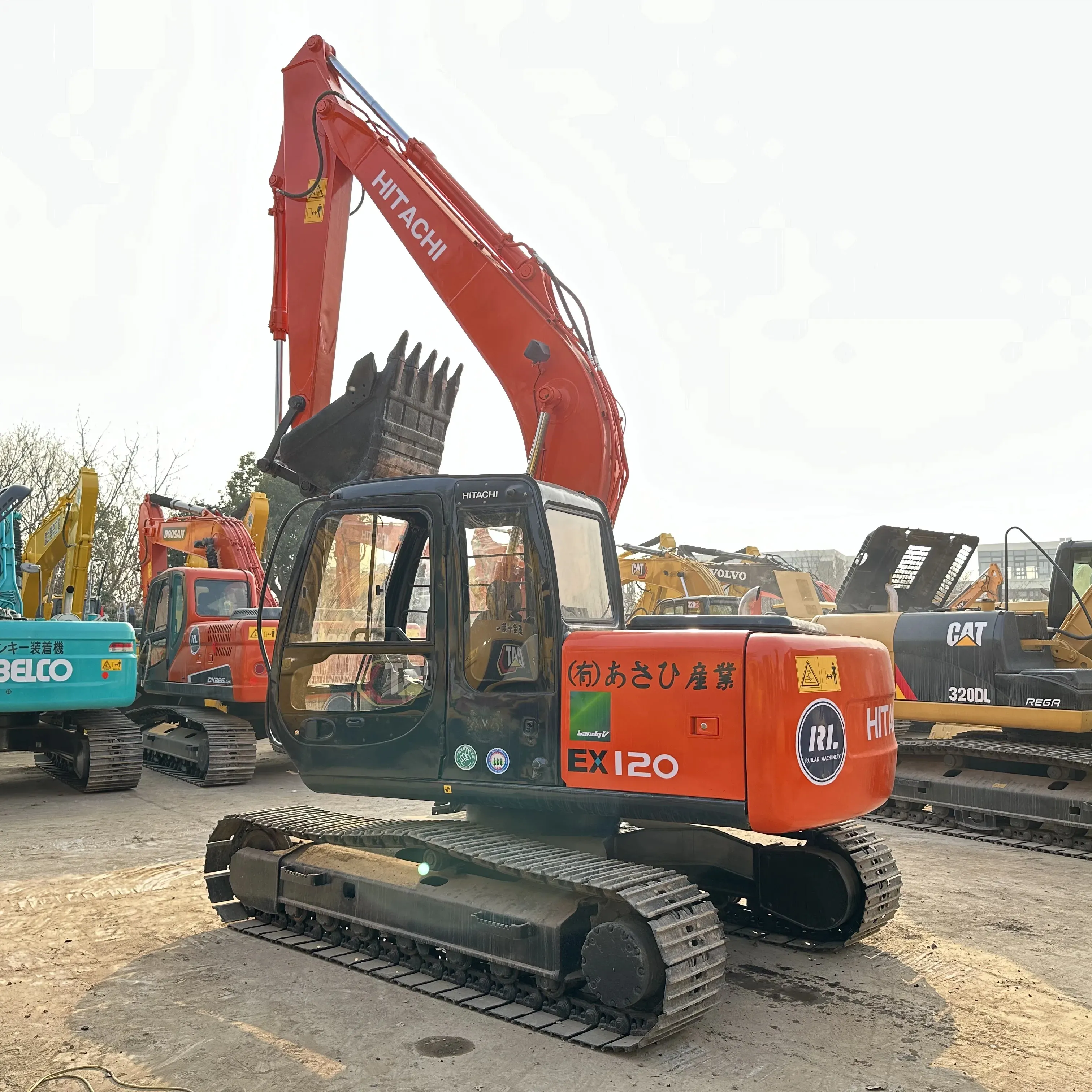 Second Hand Crawler Construction Machine Hitachi Ex120 Used Hydraulic Hitachi Excavator 120 in good condition