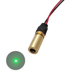 High Quality Small Size Green Laser Module 6X14mm520nm0.5mW1mW5mW Glass Lens External Focus Laser Heads Laser Equipment Parts