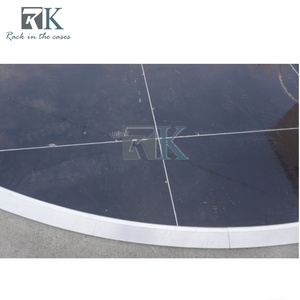 Modern High Gloss Black Round Dance Floor for Wedding Fashion <b>Show</b> and Full Range of Event Use - Product Image 5