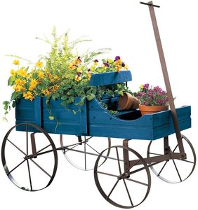 Trong nhà ngoài trời trang trí toa xe xe cút kít trồng gỗ amish Wagon sân sau trồng - Product Image 4