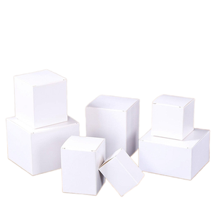 カスタムロゴ入りリサイクル可能な白い厚紙箱 ギフト＆クラフトキャンドル包装用 350g 小型 白い厚紙箱 - Product Image 6