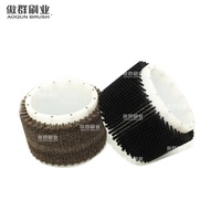 Brosse industrielle spirale en nylon pour ébavurage et polissage, finition de surface, fabricant 20Y