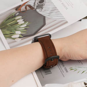 <span class=keywords><strong>Bracelet</strong></span> en cuir véritable mat d'affaires pour <span class=keywords><strong>Apple</strong></span> <span class=keywords><strong>Watch</strong></span> Series 8 Ultra 1 2 3 4 5 6 7 <span class=keywords><strong>Bracelet</strong></span> pour <span class=keywords><strong>bracelet</strong></span> Iwatch - Product Image 5