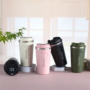 380 510 ml thermo LED termo temperatura digital smart coffee travel mug tumbler 380ml 510 ml display in acciaio inossidabile tazza sottovuoto