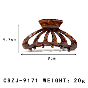 Pinza de Pelo Unisex de Acetato y Acrílico con Diseño Hueco y Simple, Color Personalizable, Accesorios para el Cabello de Alta Calidad - Product Image 2