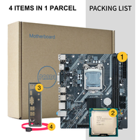 Kit de Placa Base PANDL H61, Tarjeta Madre ITX, Placa Principal Xeon E3 1230 V2, 2 Ranuras DDR3, Placa Base H61