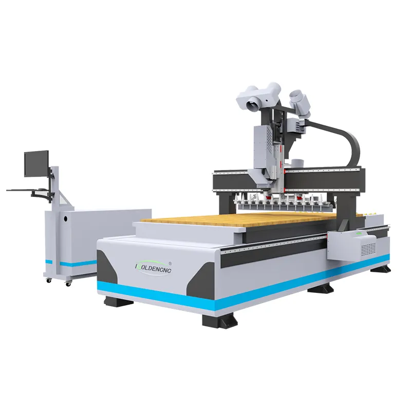 atc cnc router nesting mdf board board cutting kitchen cabinet door making machine for furniture production