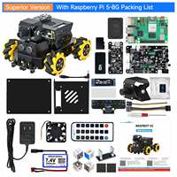 Modelos grandes AI Raspbot V2 Mecanum Wheel Car basado en OpenCV y programación Python para ROS2 Humble Raspberry Pi 5