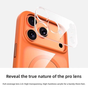 เคสโทรศัพท์ใสแม่เหล็กคุณภาพสูงสำหรับ iPhone 17 Pro Max พร้อมปุ่มสัมผัสกล้อง AI รองรับการชาร์จไร้สาย ป้องกันการกระแทก - Product Image 4
