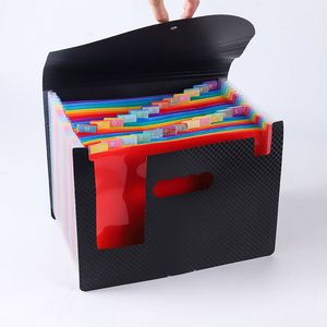 OEM A4 Mehrschichtige Schule- und Büro-Aktenmappe aus PP, Erweiterbare Dokumententasche mit Clip, Tragbar - Product Image 4