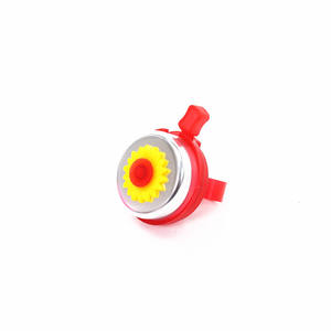Sonnette de vélo pour enfants KHL-003, forme de fleur, design de dessin animé en plastique, accessoire pour vélo d'enfant - Product Image 1