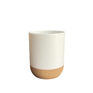 Recipiente de Cerámica para Velas con Base de Corcho, Recipiente de Porcelana con Tapa y Logotipo Personalizado, Recipiente de Almacenamiento con Tapa para Navidad - Product Image 5