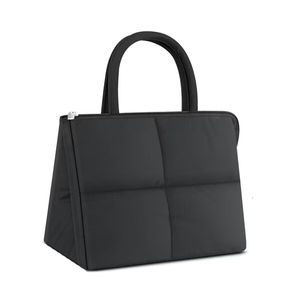 Large Capacity Insulation Puffy <b>Tote</b> <b>Bag</b> Handheld Design Modern Disposable Leisure Lunch Soft Portable Outdoors - Product Image 5