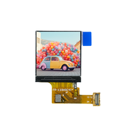 Layar LCD TFT JDW 1,33 Inci, Dapat Dikustomisasi, IC Penggerak ST7789, 240x240 SPI 4-Kabel RGB Warna Penuh IPS, Smart Watch, Kecerahan 300cd/m2
