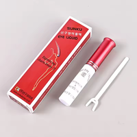 Colle liquide pour cils coréenne en flacon rouge, colle pour extensions de cils, maquillage professionnel, salon de beauté, vente en gros